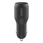 Belkin BoostCharge 36W Dual USB-C Car Charger for iPhone - Black Belkin