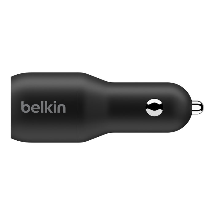 Belkin BoostCharge 36W Dual USB-C Car Charger for iPhone - Black Belkin