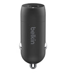 Belkin BoostCharge 30W USB-C Car Charger with USB-C Cable - Black Belkin