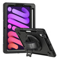 USP Rugged iPad Mini 6th/7th Gen Case - Kickstand, Black 