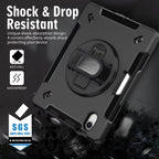 USP Rugged iPad Mini 6th/7th Gen Case - Kickstand, Black 