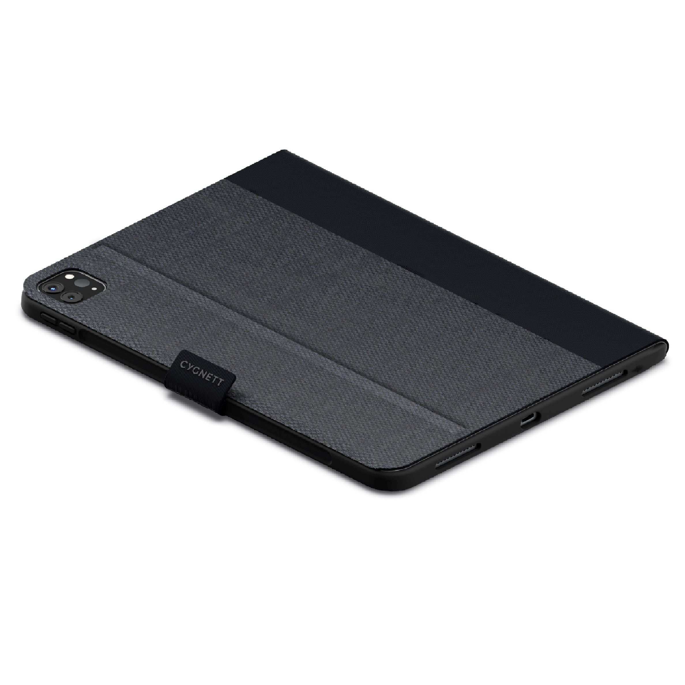 Cygnett TekView Black Case for iPad Pro 11 (M4/M5) - Drop Proof, Pencil Slot 