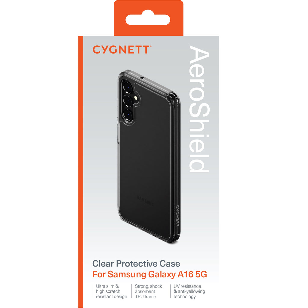 Cygnett AeroShield Clear Case for Samsung Galaxy A16 5G/4G - Anti-Yellowing 