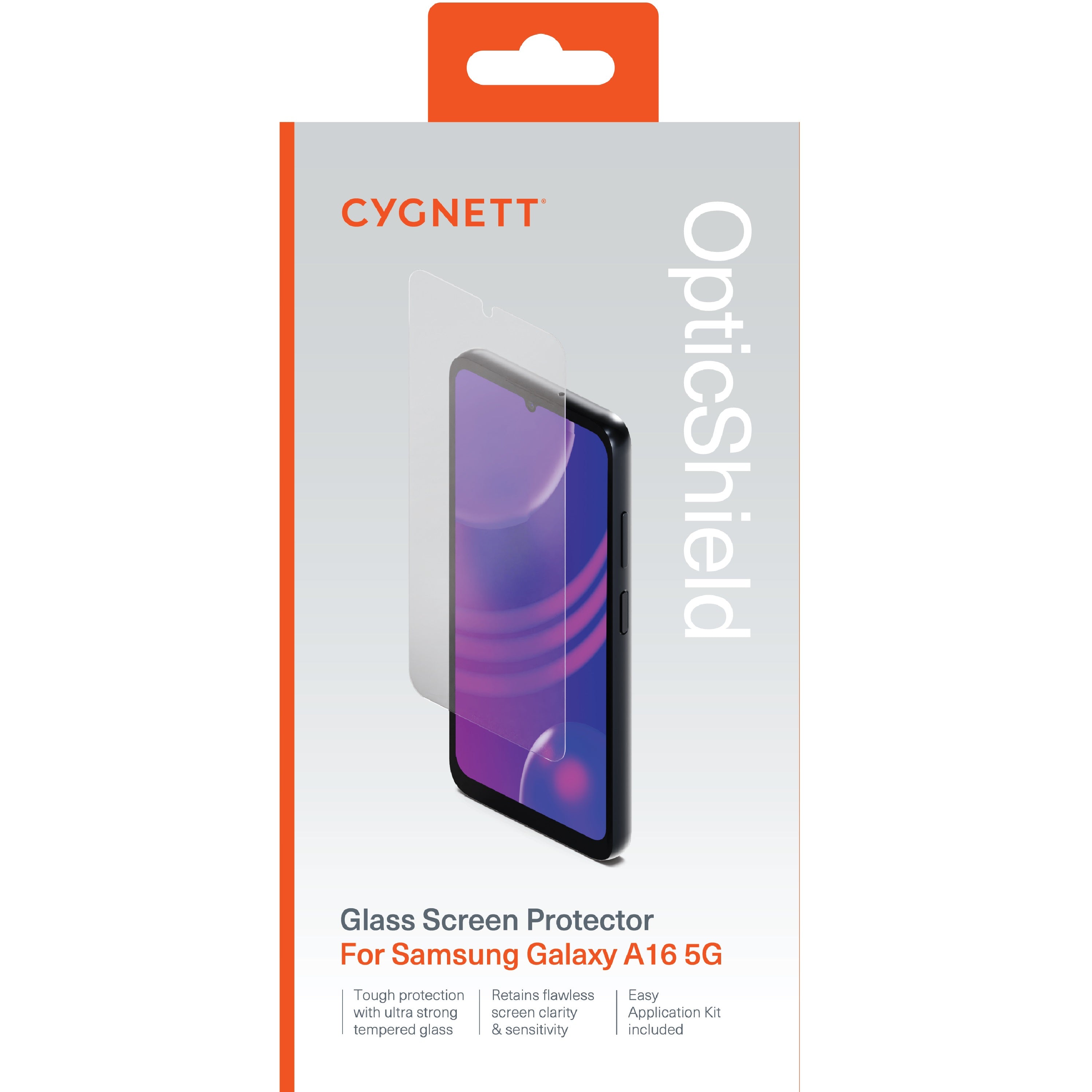 Cygnett OpticShield Tempered Glass Screen Protector for Samsung A16 5G/4G 