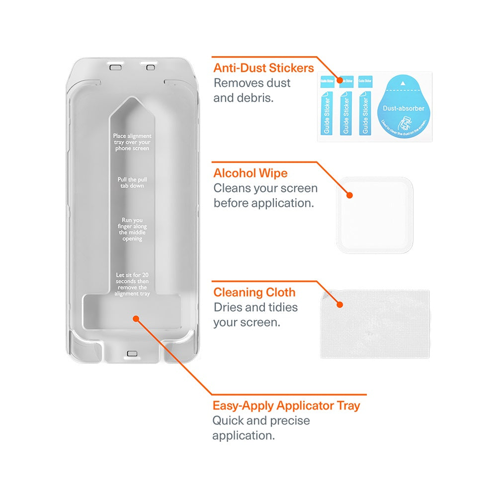 Cygnett CeramicShield iPhone Air 6.5 Tempered Glass Screen Protector | Drop-Proof 
