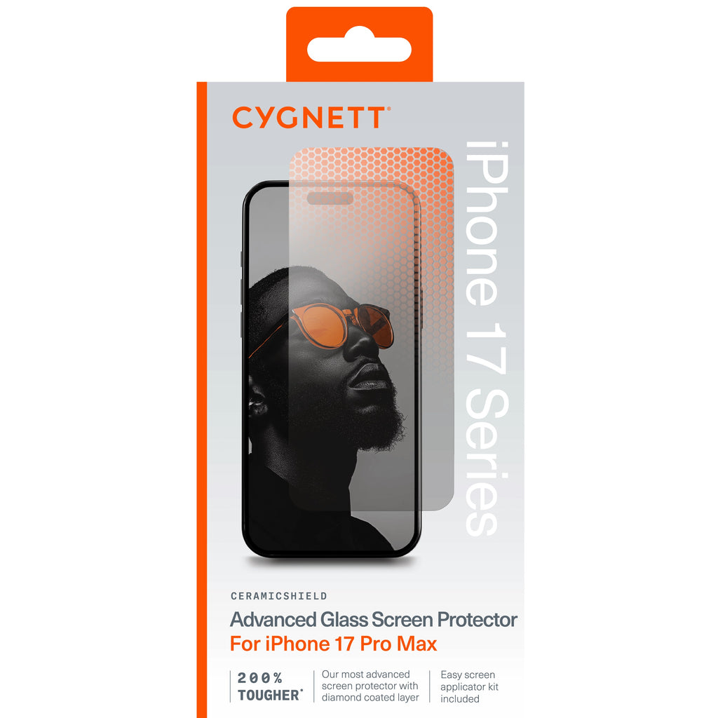 Cygnett CeramicShield iPhone 17 Pro Max Screen Protector Drop Proof 