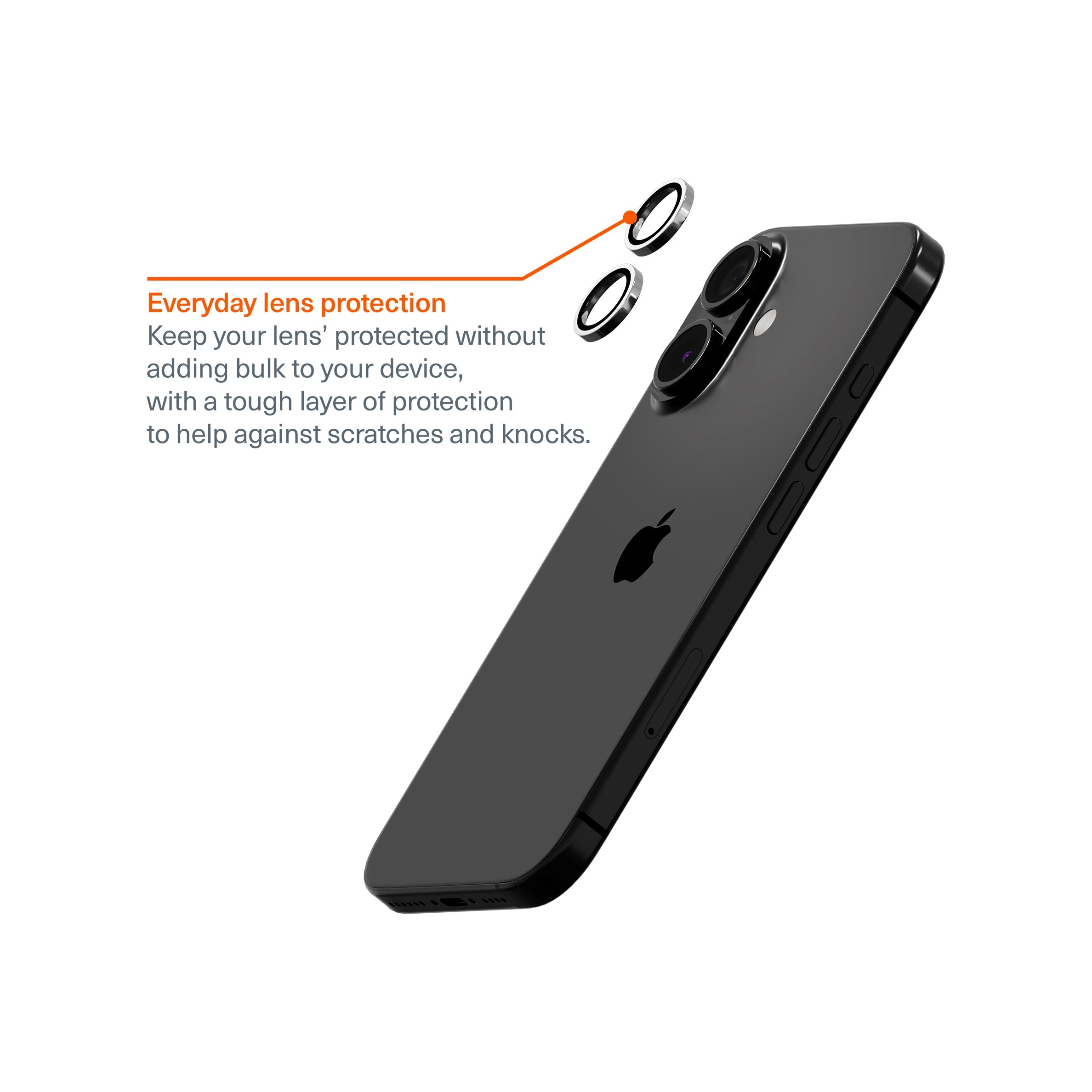 Cygnett iPhone 17/16/16 Plus Camera Lens Protector - Drop & Scratch Proof 