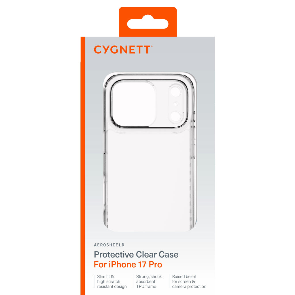 Cygnett AeroShield iPhone 17 Pro (6.3) Clear Case - Anti-Yellowing 
