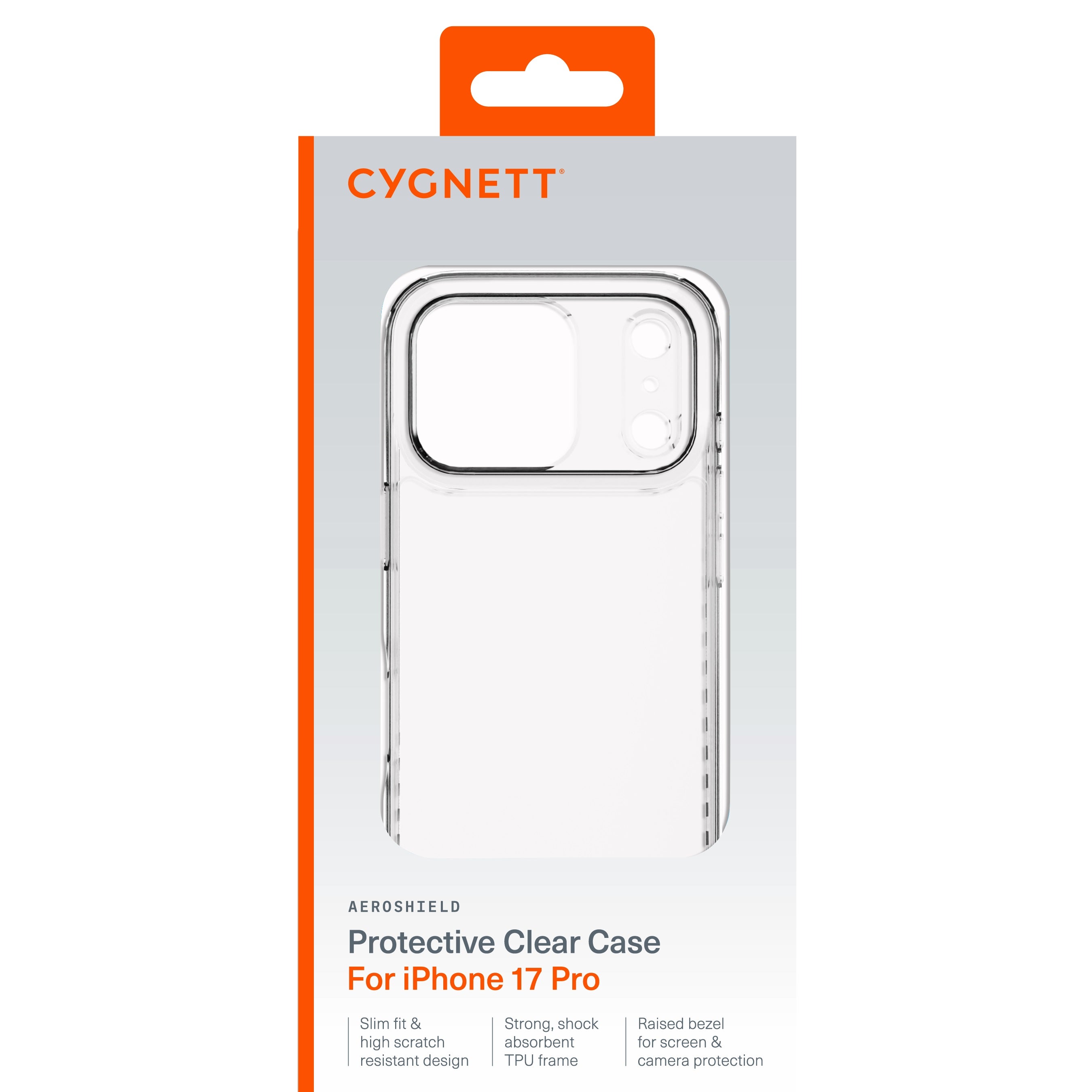 Cygnett AeroShield iPhone 17 Pro (6.3) Clear Case - Anti-Yellowing 