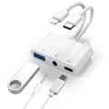 Lightning/USB-C to USB Adapter: OTG, 3.5mm Audio & Fast Charge