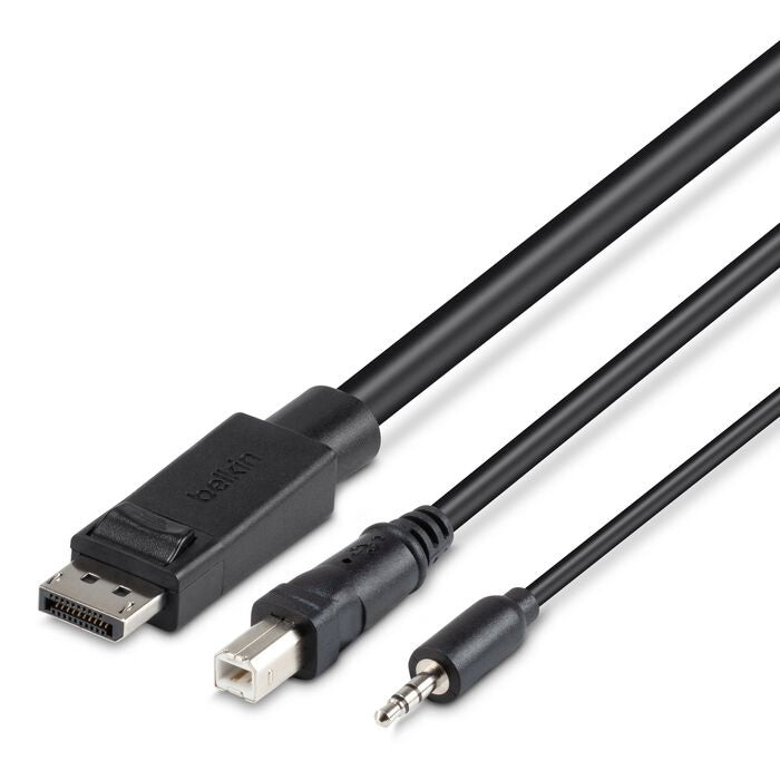 Belkin Secure KVM DisplayPort Cable 6ft - TAA, 4K@60Hz, High Retention Belkin