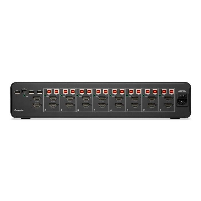 Belkin Secure KVM Switch - 8-Port Dual Head w/ CAC - Black Belkin