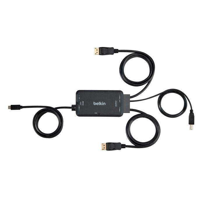 Belkin Secure TAA KVM Dock - USB-C Dual DP, RJ45, 3-Year Warranty 
