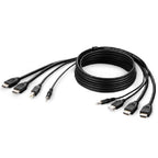 Belkin Secure KVM Dual HDMI USB Audio Cable - TAA Compliant 1.8M Black Belkin
