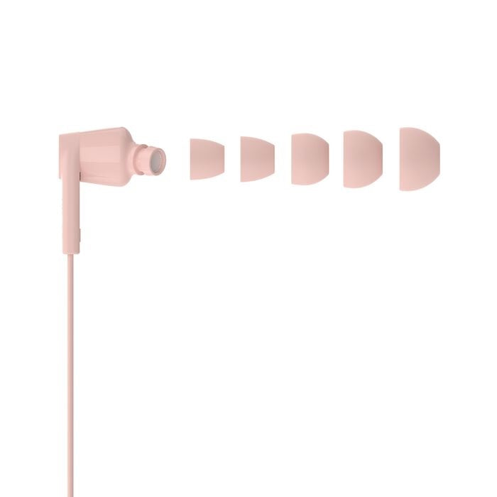Belkin SoundForm Pink USB-C Wired Earbuds | Safe Volume Limiter Belkin