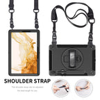 Heavy Duty Rugged Samsung Tab S8-S11 Ultra (14.6) Case Black Kickstand 