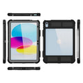 Black Waterproof Case for iPad 10th Gen (10.9) & iPad 11th Gen (11) - IP68 Drop Protection 