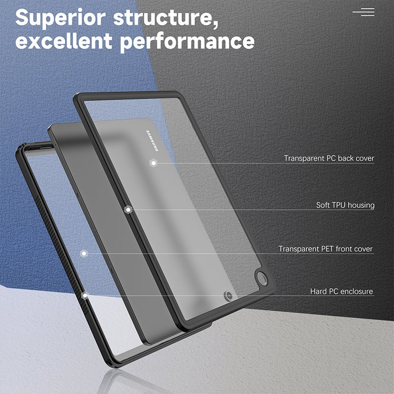 Samsung Galaxy Tab A9+ 11 Waterproof Case - IP68, Durable, 360° Clear 