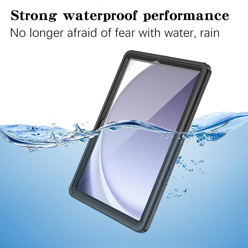 Samsung Galaxy Tab A9+ 11 Waterproof Case - IP68, Durable, 360° Clear 