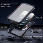 iPhone 17e/16e 6.1 Waterproof Case Black - Shockproof & Rugged 
