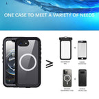 iPhone 17e/16e 6.1 Waterproof Case Black - Shockproof & Rugged 
