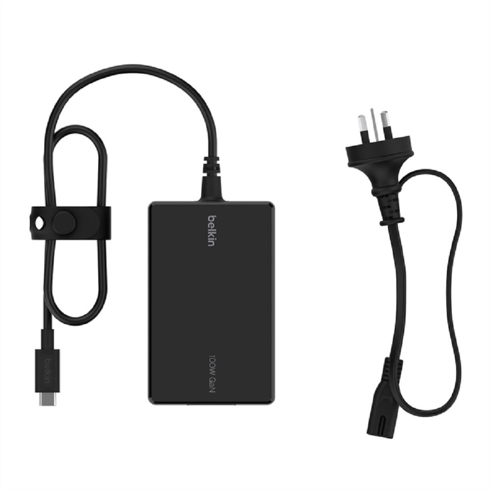 Belkin 100W USB-C GaN Fast Charger + 1.5M Cable - Black Belkin