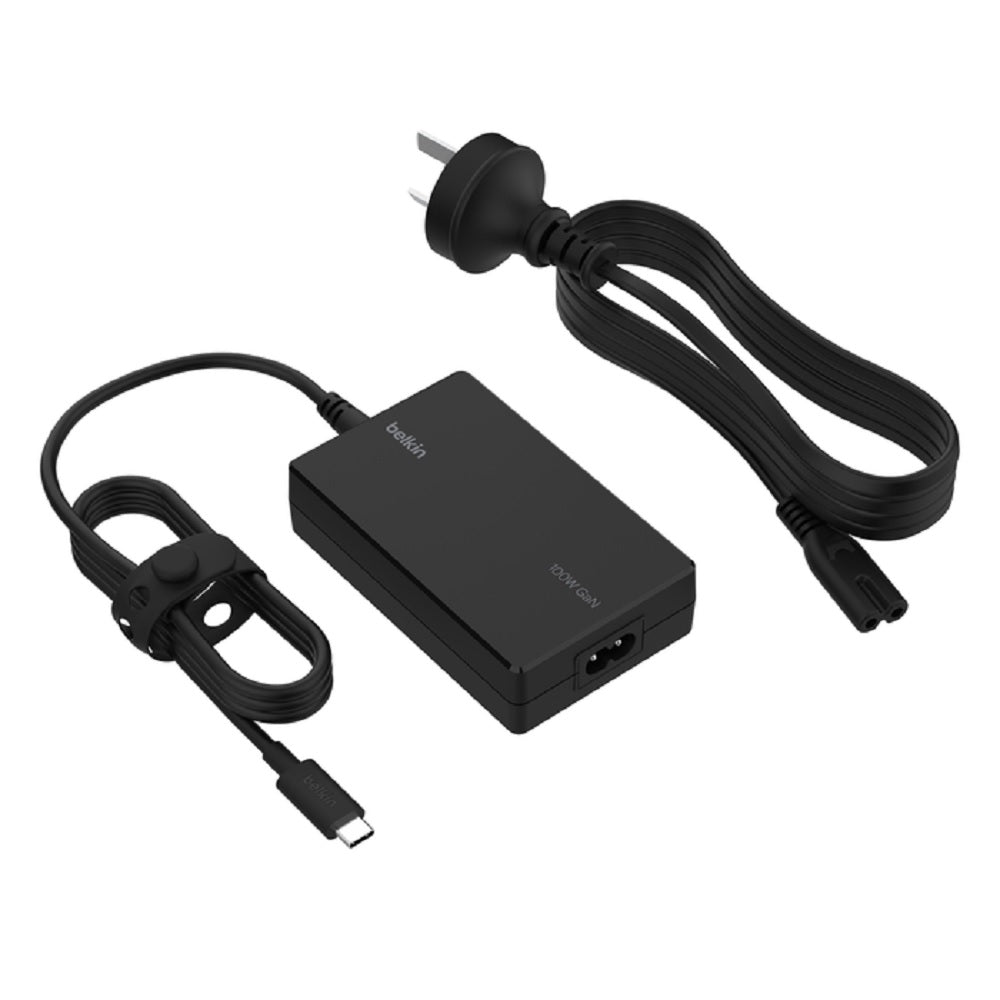 Belkin 100W USB-C GaN Fast Charger + 1.5M Cable - Black Belkin