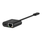 Belkin USB-C to Gigabit Ethernet + 100W Charge Adapter - Black Belkin
