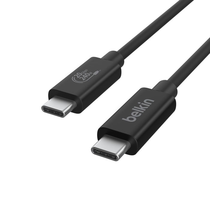 Belkin Connect USB4 USB-C Cable 2M Black - 240W, 20Gbps, 4K Video Belkin