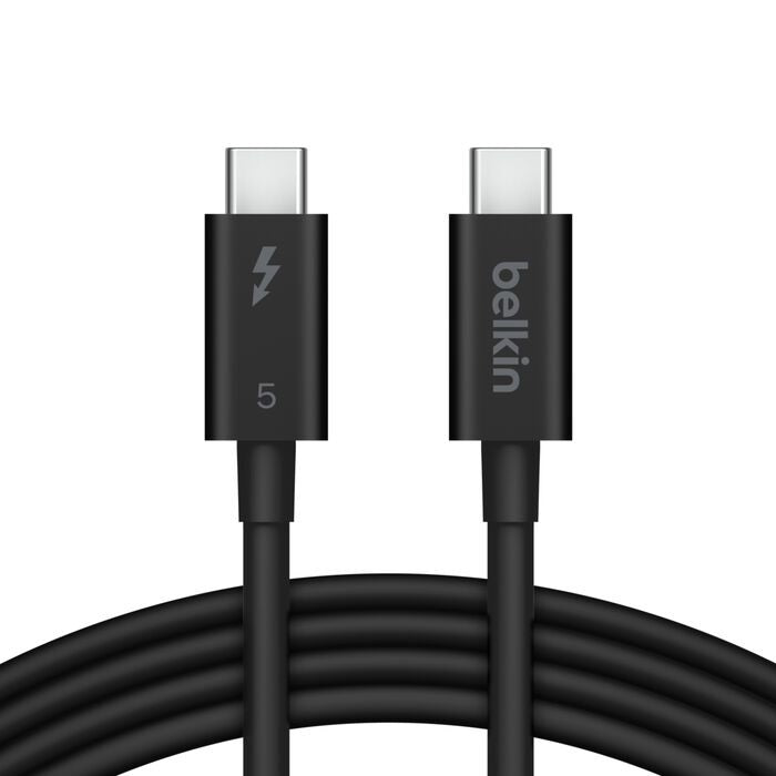 Belkin Thunderbolt 5 USB-C Cable | 80Gbps, 240W, 8K Video | 1M Black Belkin