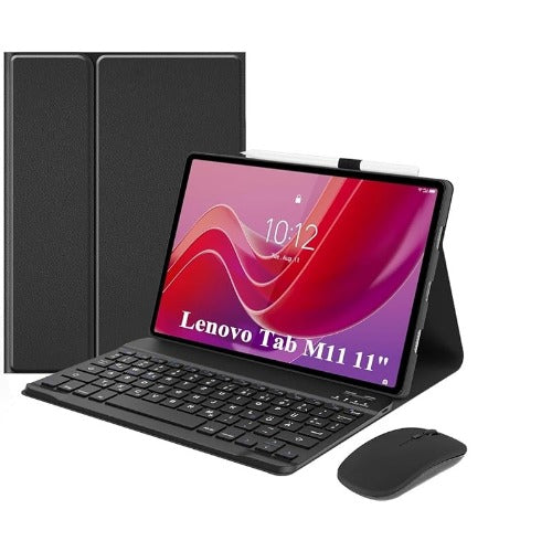 Lenovo Tab M11 Keyboard Case Black - Magnetic Protective Cover 