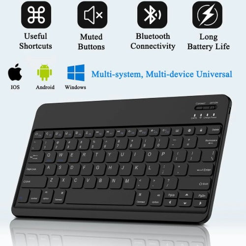Lenovo Tab M11 Keyboard Case Black - Magnetic Protective Cover 