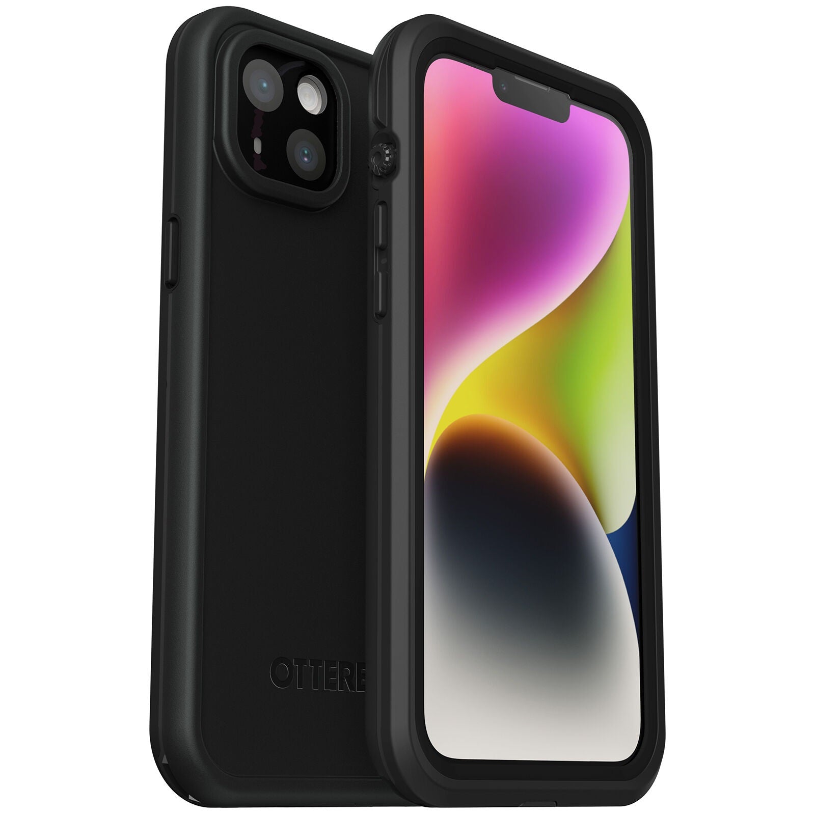 OtterBox FRE MagSafe iPhone 14 Plus Case Black - Waterproof, Screen Protector Otterbox