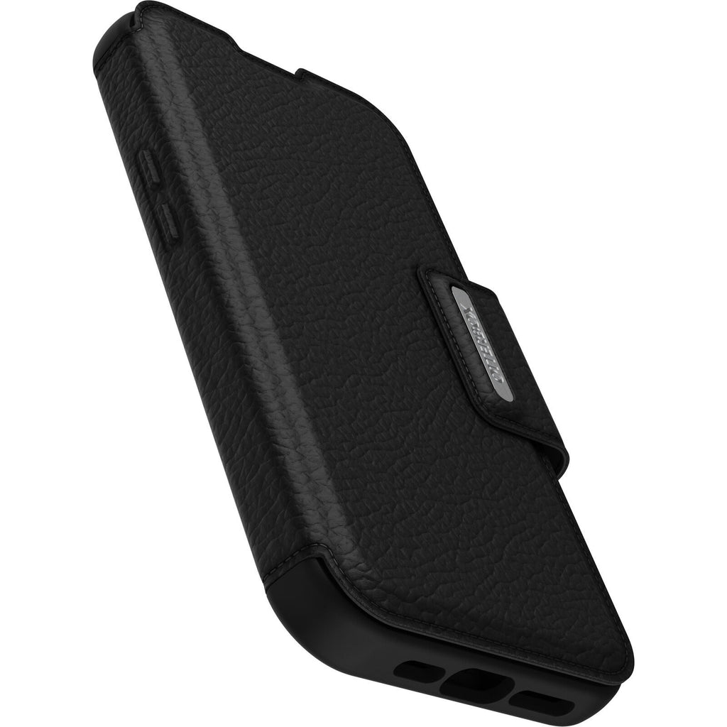 OtterBox Strada iPhone 14 Pro Leather Folio Case - Black Otterbox