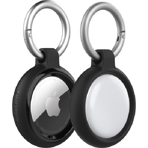 OtterBox Apple AirTag Case - Sleek Black Protector with Carabiner Otterbox