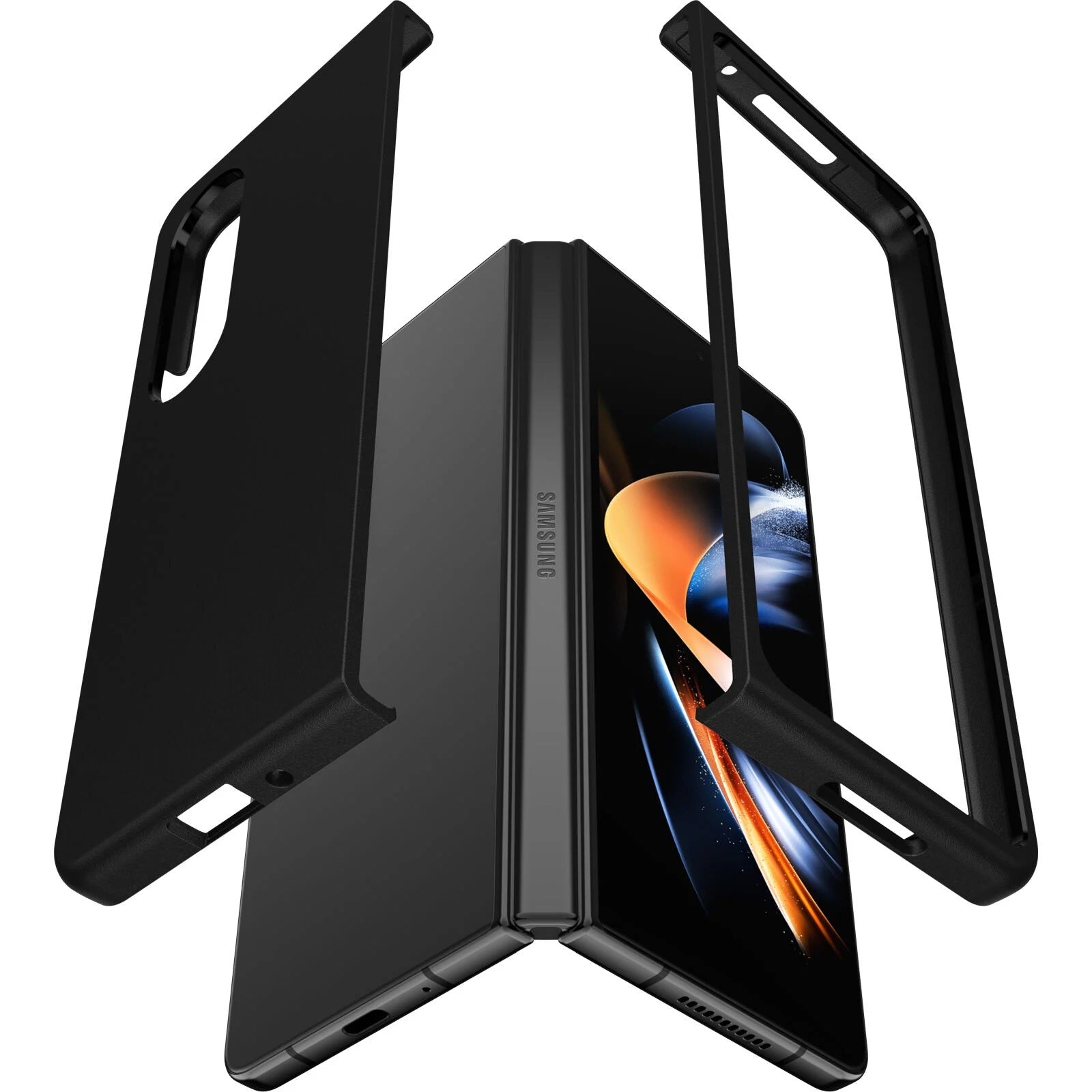 OtterBox Thin Flex Case for Samsung Galaxy Z Fold4 5G - Black Otterbox
