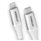 OtterBox Lightning to USB-C Fast Charge Braided Cable 2M - White (MFi) Otterbox