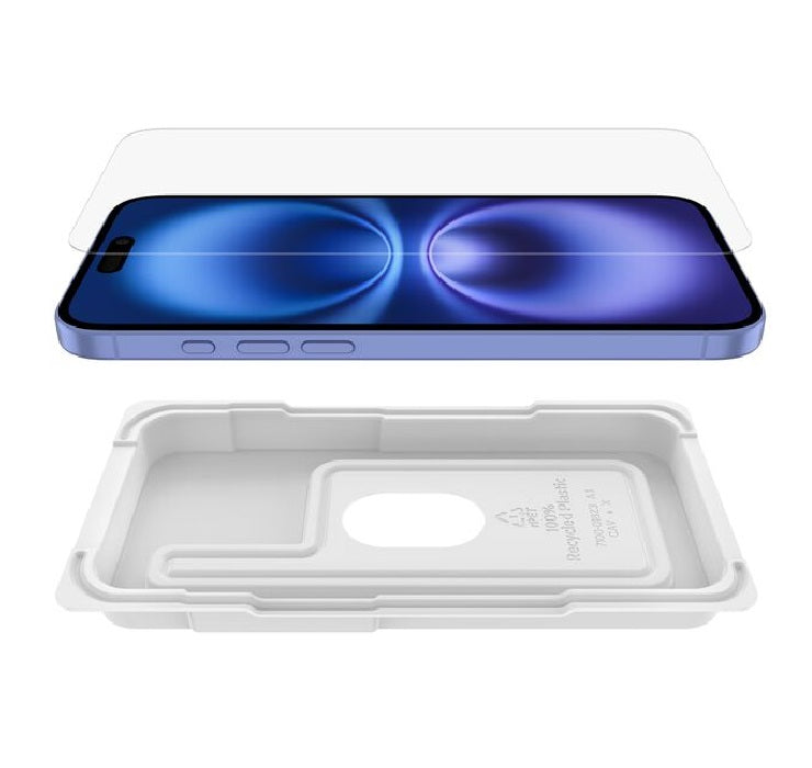 Belkin UltraGlass 2 Screen Protector for iPhone 16/15 Plus, 14 Pro Max - Clear 