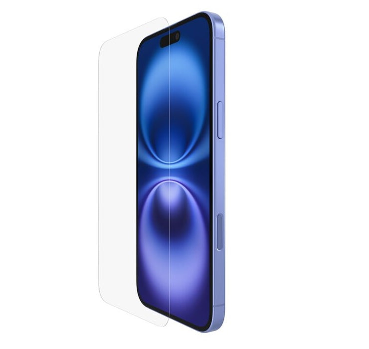Belkin UltraGlass 2 Screen Protector for iPhone 16/15 Plus, 14 Pro Max - Clear 