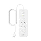 Belkin 8-Outlet Surge Protector with Dual USB-C Ports - White Belkin