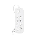 Belkin 8-Outlet Surge Protector with Dual USB-C Ports - White Belkin