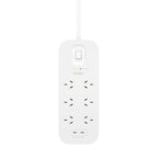 Belkin SurgePro 6-Outlet Surge Protector | Dual 30W USB-C Ports - White Belkin