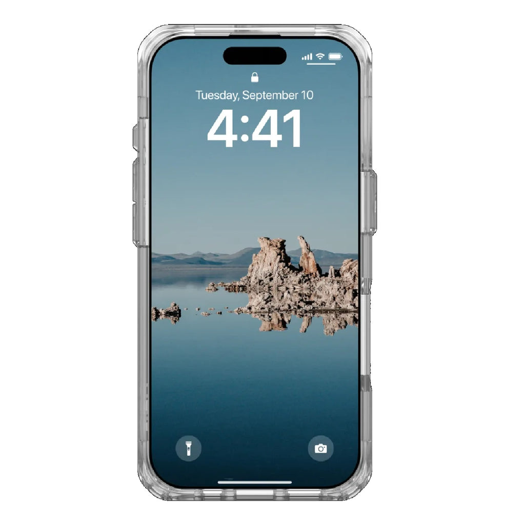 UAG Plyo MagSafe Rugged Case for iPhone 16 Pro - Ice/Silver | 16ft Drop Proof