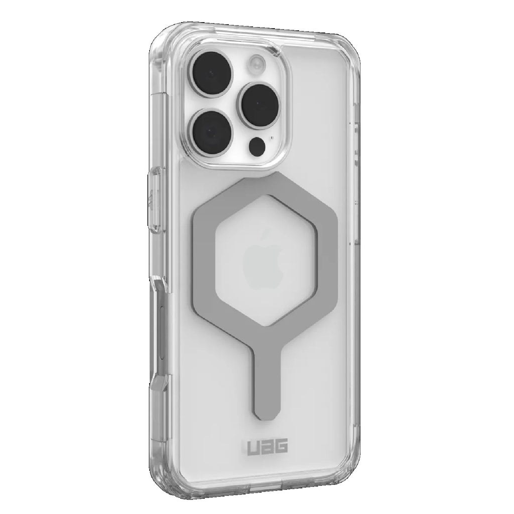 UAG Plyo MagSafe Rugged Case for iPhone 16 Pro - Ice/Silver | 16ft Drop Proof