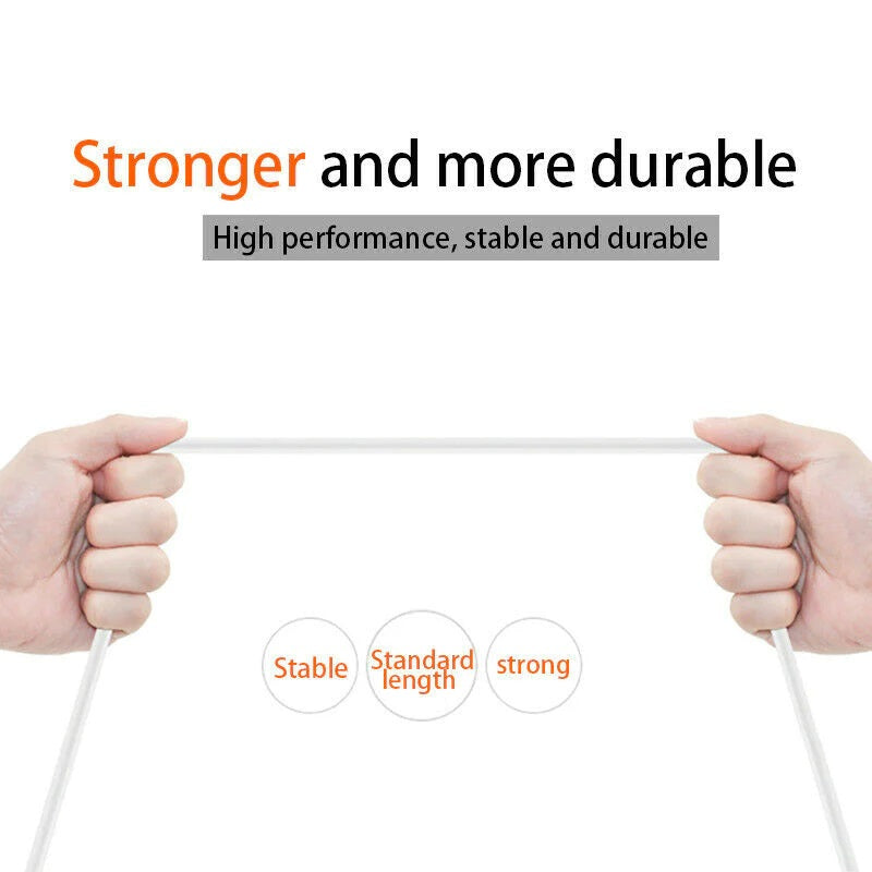 2M USB-C to USB-C Fast Charge Cable (60W) - White