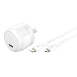 Belkin BoostCharge 30W USB-C Fast Charger with Lightning Cable for Apple - White