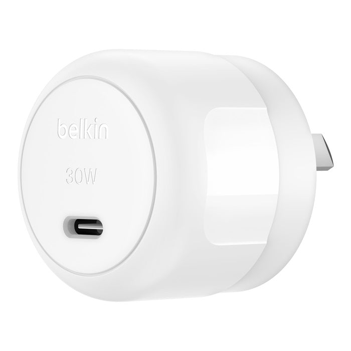 Belkin BoostCharge 30W USB-C Compact Wall Charger - White Belkin