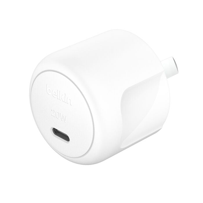 Belkin BoostCharge 20W USB-C Wall Charger - Compact Fast PD Charger White Belkin
