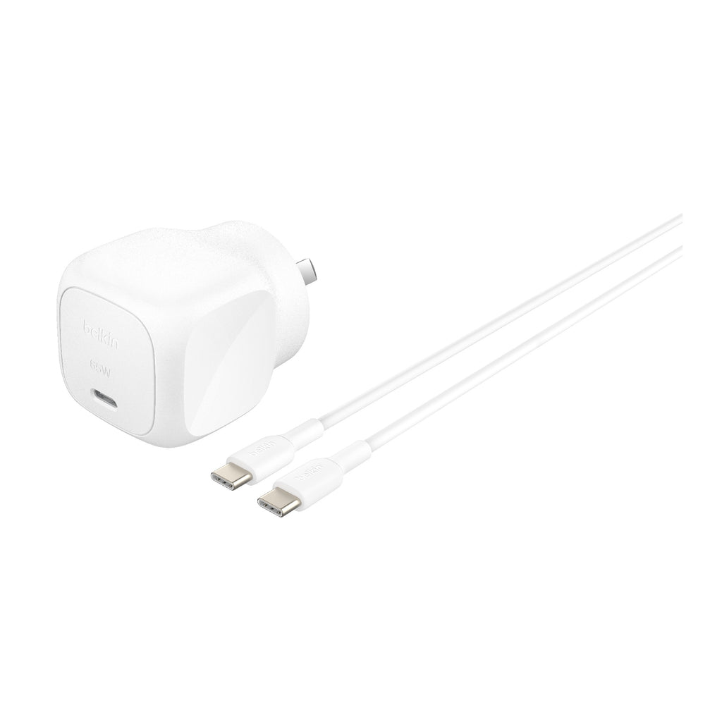 Belkin BoostCharge 65W USB-C Fast Wall Charger + Cable for Laptops & Tablets Belkin