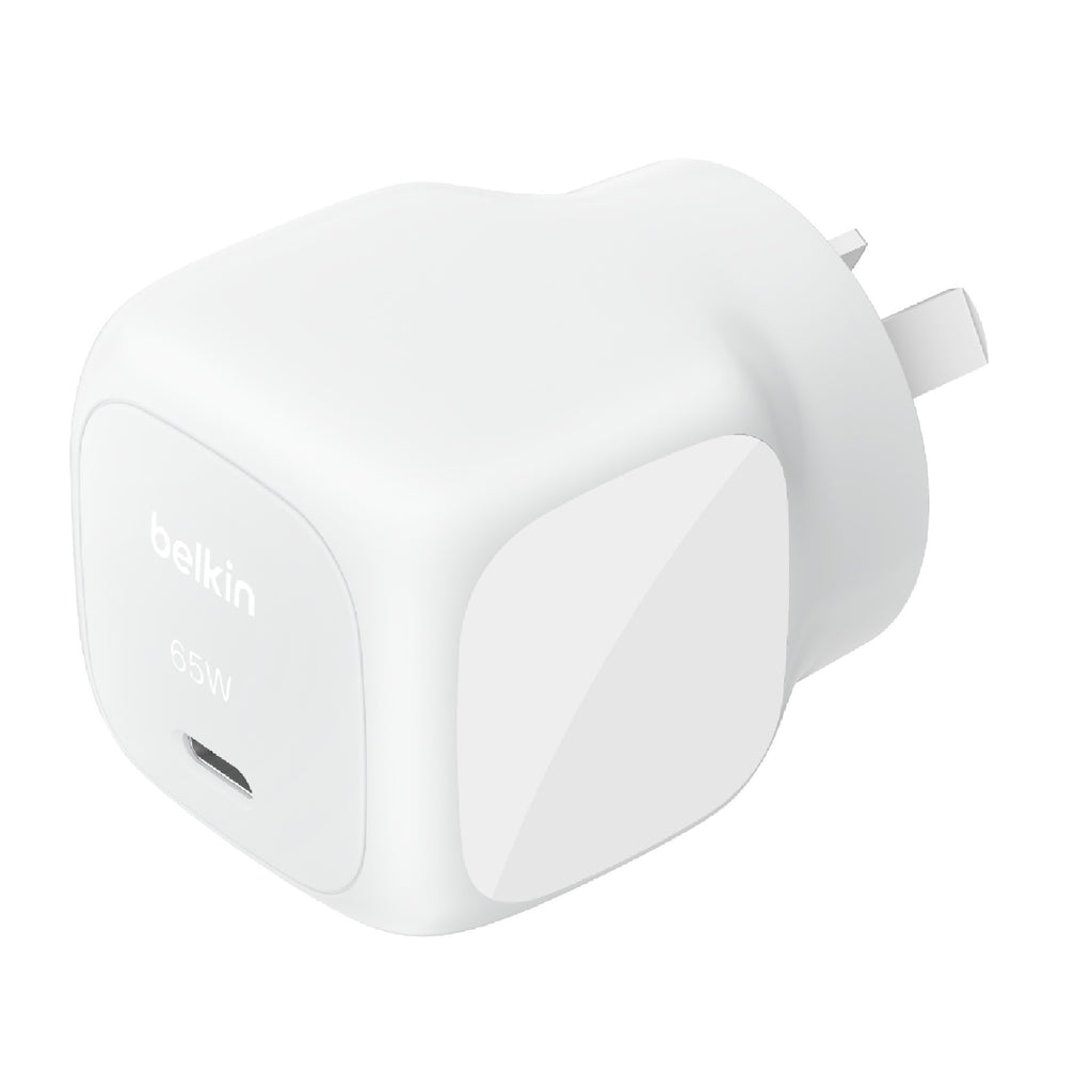 Belkin BoostCharge 65W USB-C PD 3.1 Wall Charger - White (Fast Charging) Belkin